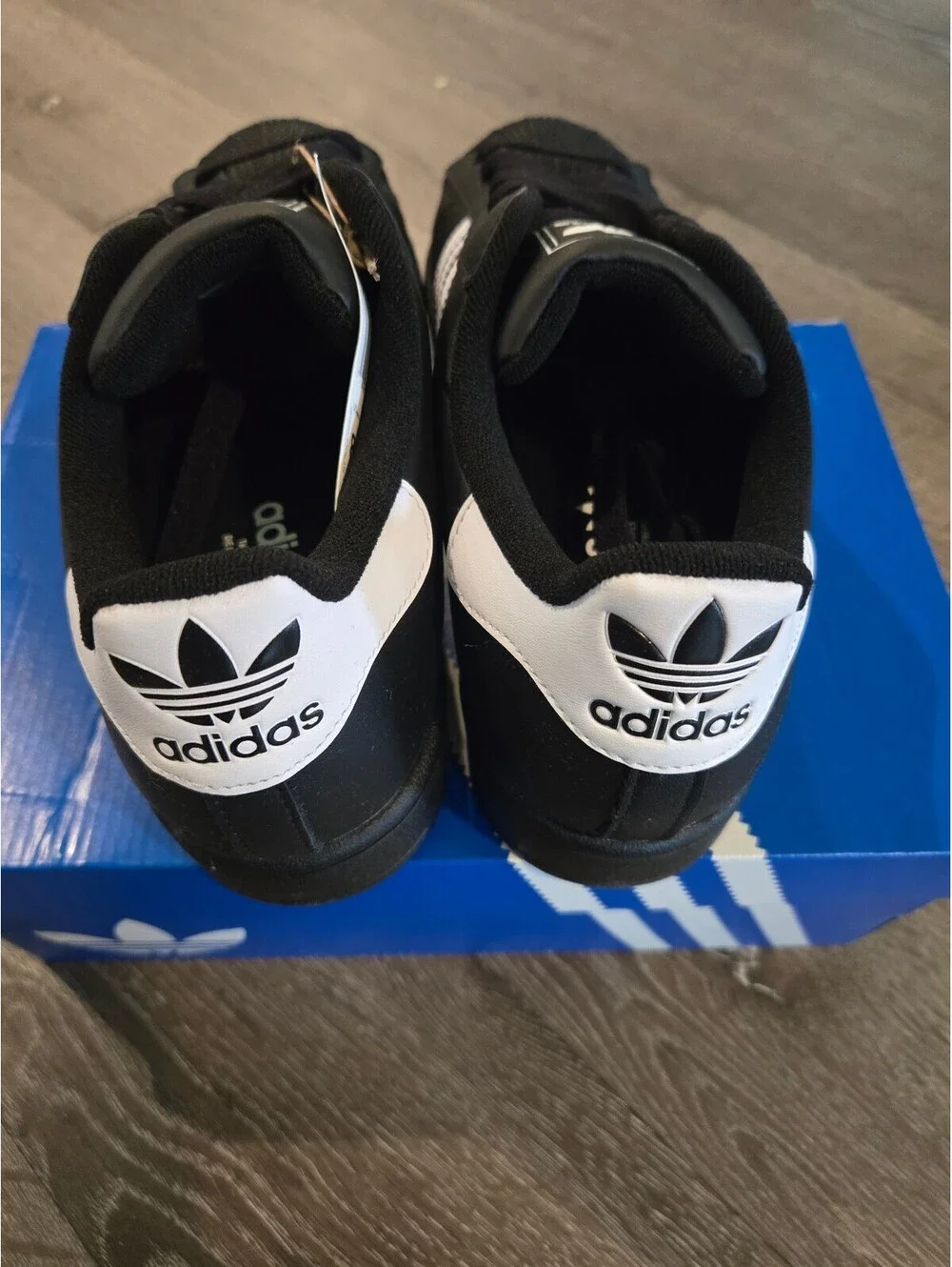 adidas Superstar II JI0079 Mens 8.5 Womens 9.5 Black White New in Box